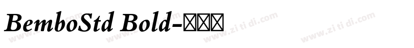 BemboStd Bold字体转换